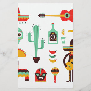 mexican mariachi stationery