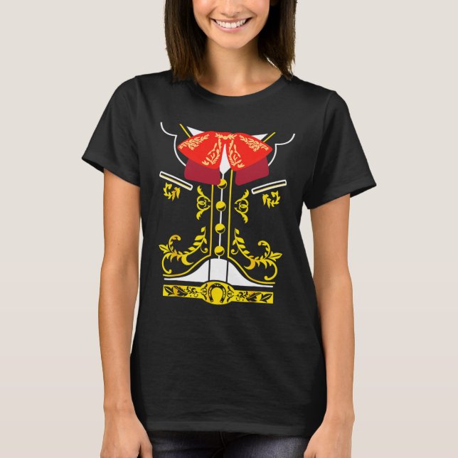 Mexican Mariachi Tee Charro Cinco De Mayo Hallowee (Front)