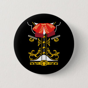 Mexican Mariachi Tee Charro Cinco De Mayo Hallowee 6 Cm Round Badge