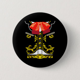 Mexican Mariachi Tee Charro Cinco De Mayo Hallowee 6 Cm Round Badge