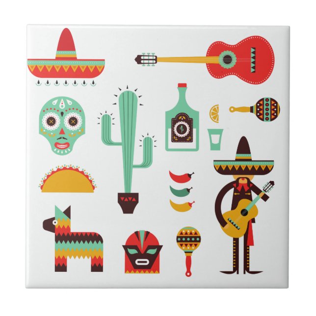 mexican mariachi tile (Front)