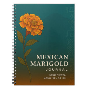 Mexican Marigold Journal: Nature-Inspired Notebook