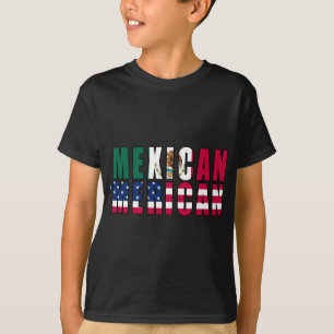 Mexican 'Merican Flags - Mexican American T-Shirt