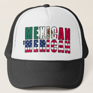 Mexican 'Merican Flags - Mexican American Trucker Hat