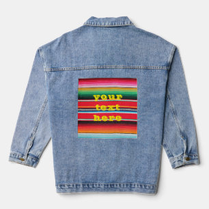 mexican mexico poncho blanket background denim jacket