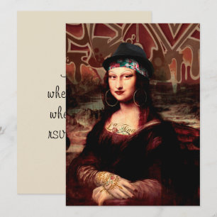 Mexican Mona Lisa Chicana Chola Invitation