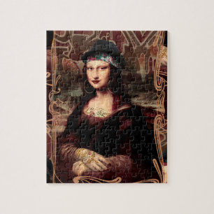 Mexican Mona Lisa Chicana Chola Jigsaw Puzzle
