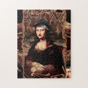 Mexican Mona Lisa Chicana Chola Jigsaw Puzzle