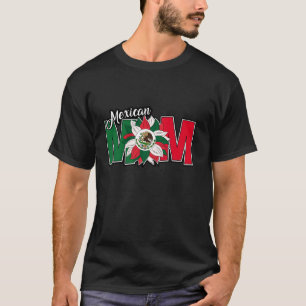 Mexican Mum Mexico Pride Chicana Mexican Girl Moth T-Shirt