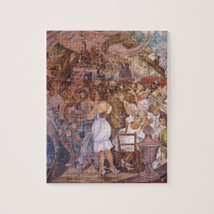 Mexican mural art jigsaw puzzle