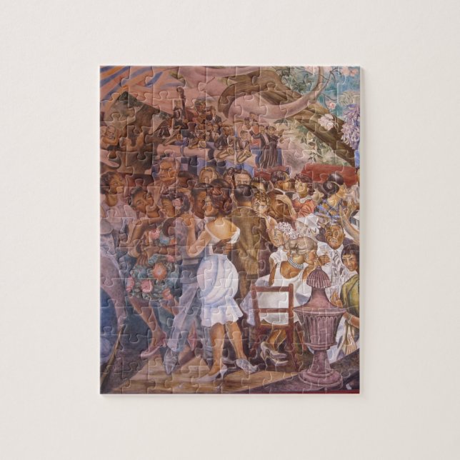 Mexican mural art jigsaw puzzle (Vertical)