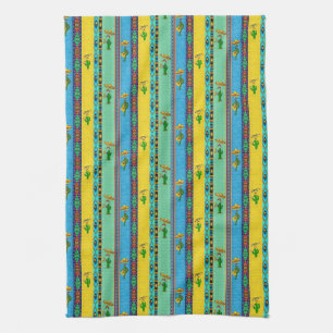 Mexican musicians kitchen towel