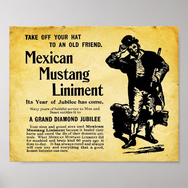 Mexican Mustang Liniment Sign (Front)