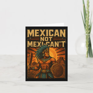 Mexican Not Mexi-can't Vintage Cinco De Mayo Mexic Card