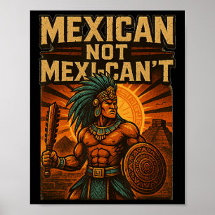 Mexican Not Mexi-can't Vintage Cinco De Mayo Mexic Poster
