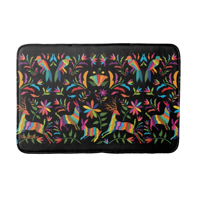 Mexican Otomi Bath Mat (Front)