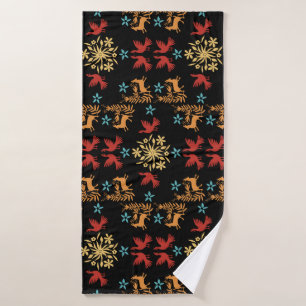 Mexican Otomi Home Decor Bath Towel