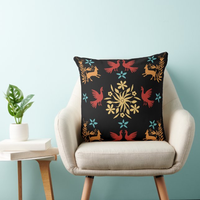 Mexican Otomi Home Decor Cushion (Chair)