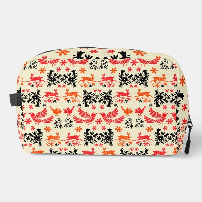 Mexican Otomi Home Decor Dopp Kit (Front)