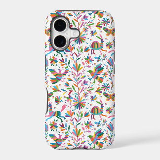 Mexican Otomi Style Bright Pattern