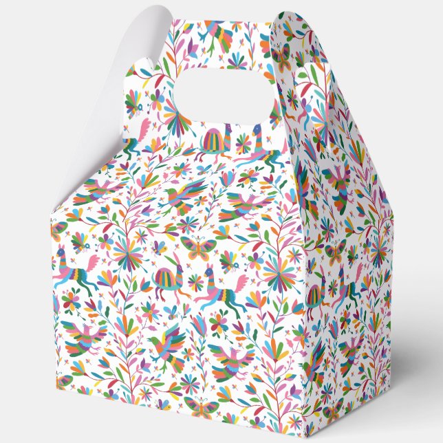  Mexican Otomi Style Bright Pattern Favour Box (Back)