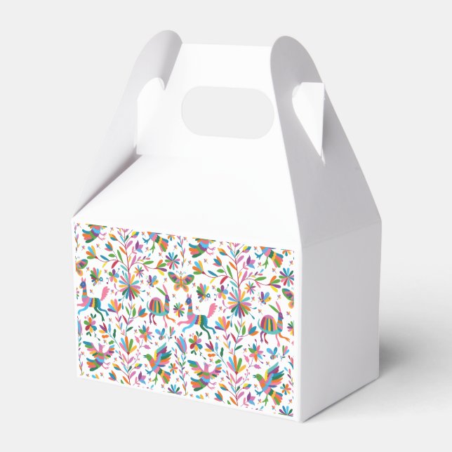  Mexican Otomi Style Bright Pattern Favour Box (Front Side)
