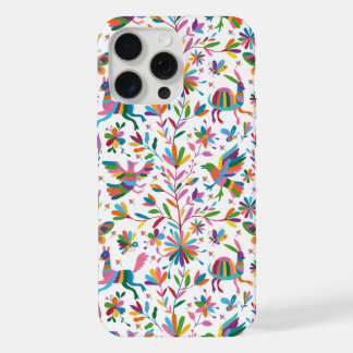 Mexican Otomi Style Bright Pattern iPhone 15 Pro Max Case