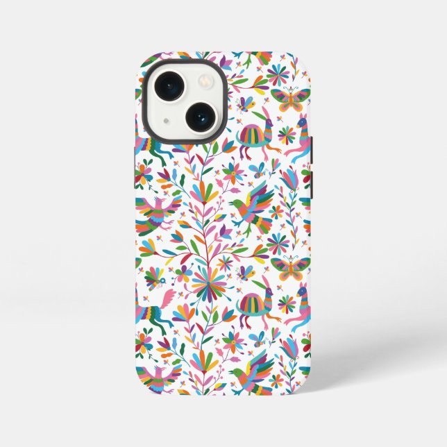  Mexican Otomi Style Bright Pattern iPhone Case (Back)