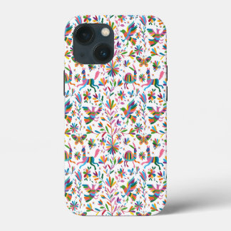 Mexican Otomi Style Bright Pattern iPhone 13 Mini Case