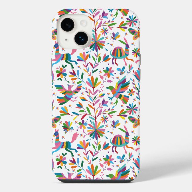  Mexican Otomi Style Bright Pattern iPhone Case (Back)