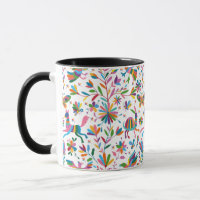  Mexican Otomi Style Bright Pattern