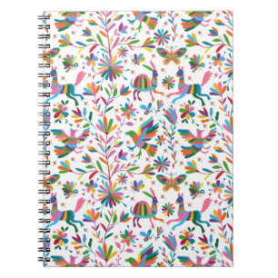  Mexican Otomi Style Bright Pattern Notebook