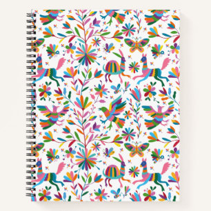  Mexican Otomi Style Bright Pattern Notebook