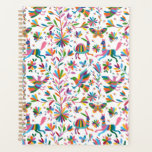 Mexican Otomi Style Bright Pattern Planner<br><div class="desc">Colourful Mexican Traditional Textile Embroidery Style.  Composition with birds,  flowers,  branches and animals</div>