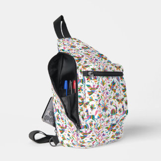  Mexican Otomi Style Bright Pattern Sling Bag