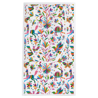 Mexican Otomi Style Bright Pattern Small Gift Bag