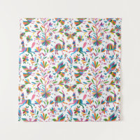 Mexican Otomi Style Bright Pattern