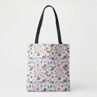 Mexican Otomi Style Bright Pattern