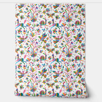 Mexican Otomi Style Bright Pattern