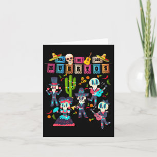 Mexican Papel Picado Banner -cute Dia De Los Muert Card