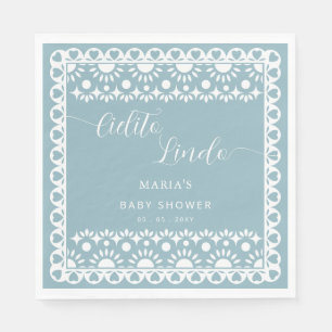 Mexican Papel Picado Cielito Lindo Baby Shower Napkin