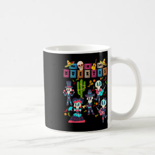 Mexican Papel Picado Nner -cute Dia De Los Muertos Coffee Mug