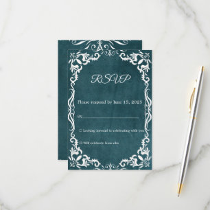 Mexican Papel Picado Wedding RSVP Card