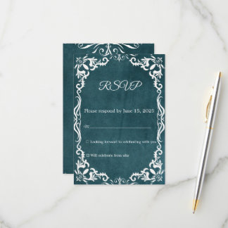 Mexican Papel Picado Wedding RSVP Card