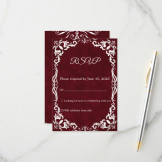 Mexican Papel Picado Wedding RSVP Card