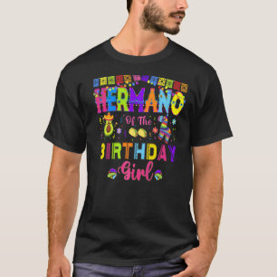 Mexican Party Avocato Birthday Girl Outfit 7 T-Shirt
