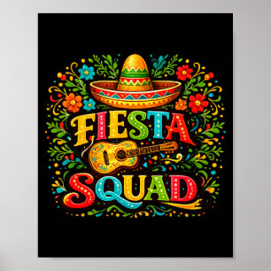 Mexican Party Cinco De Mayo Let's Taco Bout My Poster