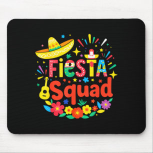 Mexican party funny cinco de mayo fiesta squad mouse pad