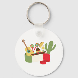 Mexican Party Key Ring