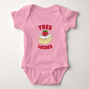 Mexican Pastel de Tres Leches Cake Baking Dessert Baby Bodysuit